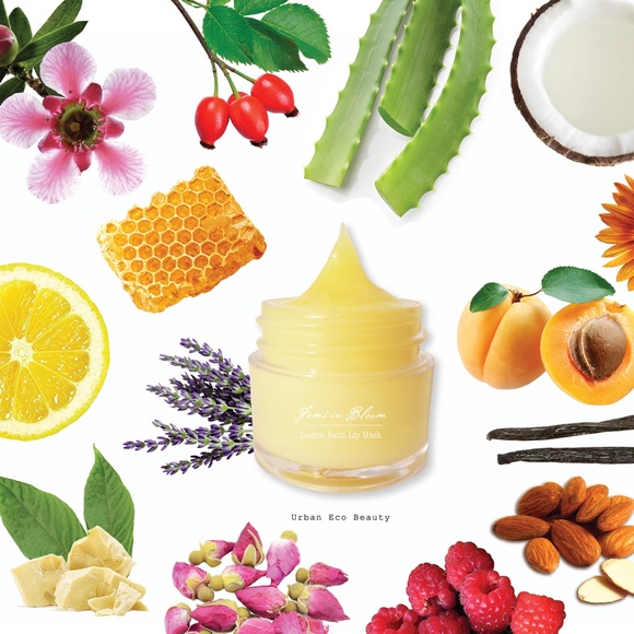 Lemon Balm Organic Lip Mask Melt / Moisturize, Condition, Repair, Anti-Aging - Picture 3 of 13